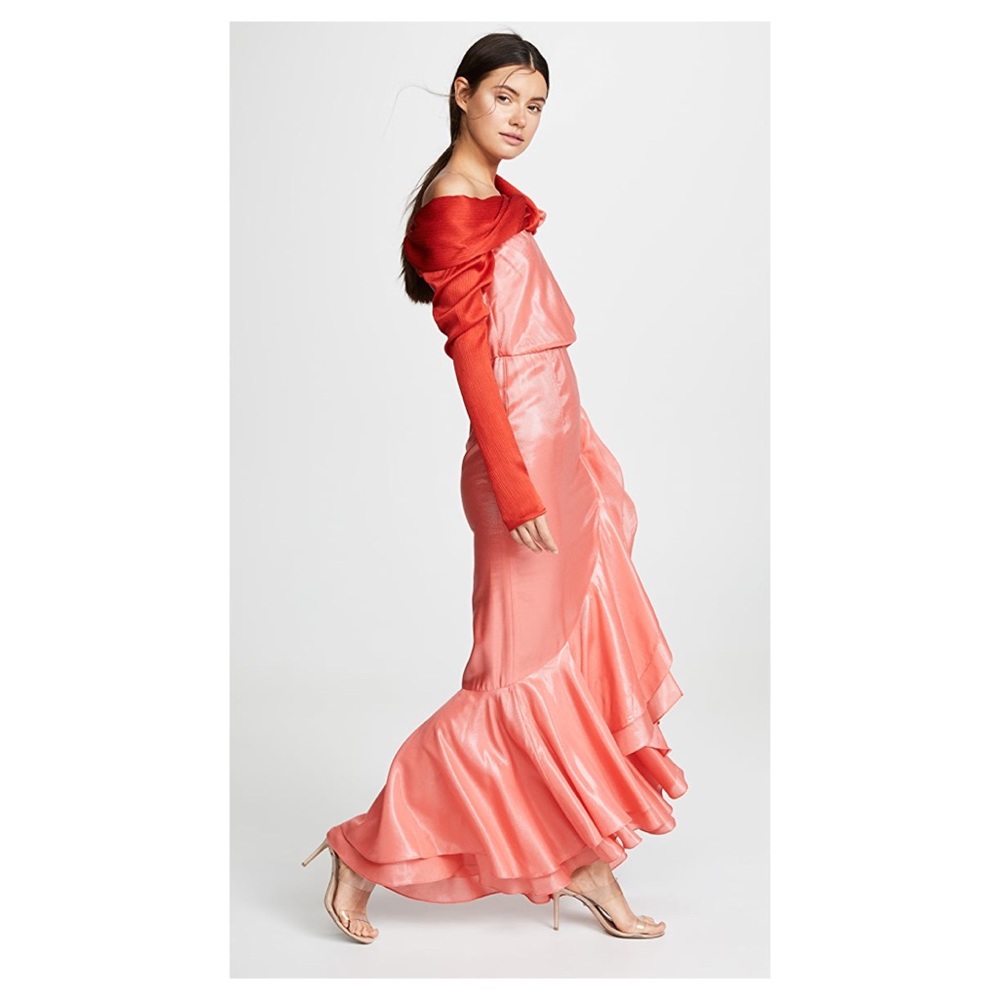 NWT Hellessy Eden Asymmetric Drape Gown
